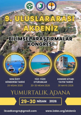 9. Uluslararası Akdeniz Bilimsel Araştırmalar Kongresi