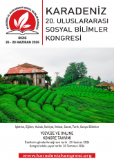 KARADENİZ 20. ULUSLARARASI SOSYAL BİLİMLER KONGRESİ