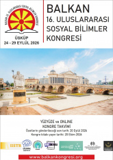 BALKAN 16. ULUSLARARASI SOSYAL BİLİMLER KONGRESİ