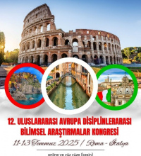 12. ULUSLARARASI AVRUPA DİSİPLİNLERARASI BİLİMLSEL ARAŞTIRMALAR KONGRESİ