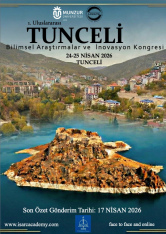 1. Uluslararası Tunceli Bilimsel Araştırmalar ve İnovasyon Kongresi
