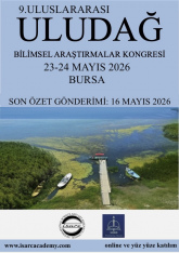 9. Uluslararası  Uludağ Bilimsel Araştırmalar Kongresi