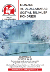 MUNZUR 10. ULUSLARARASI SOSYAL BİLİMLER KONGRESİ