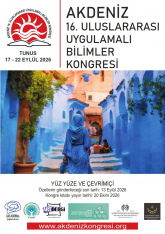 AKDENİZ 16. ULUSLARARASI UYGULAMALI BİLİMLER KONGRESİ